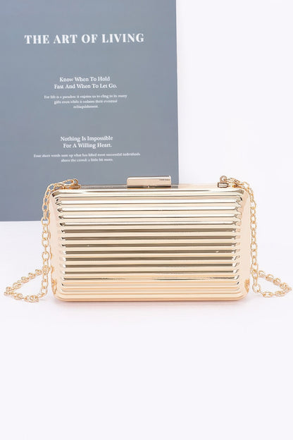 Metal Case Clutch - Tigbul's Variety Fashion Shop