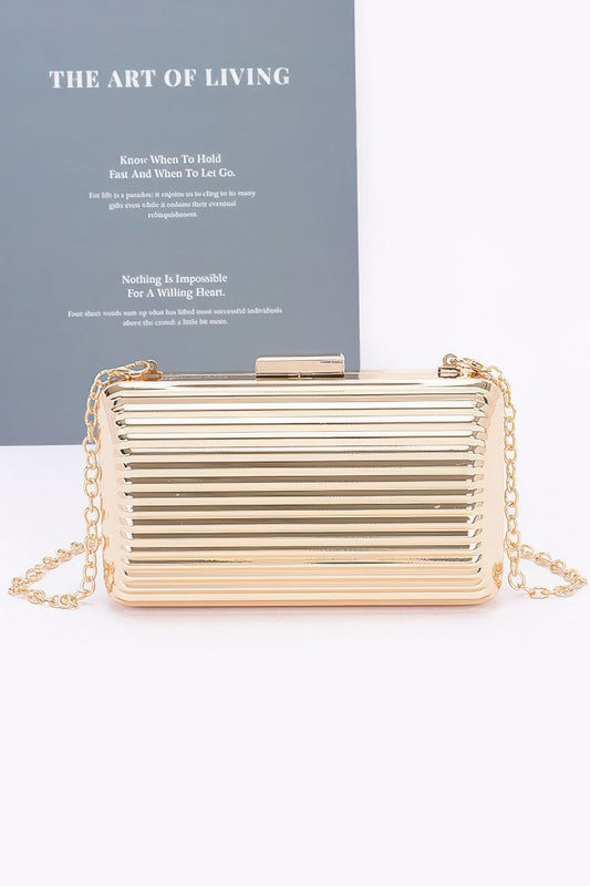 Metal Case Clutch - Tigbul's Variety Fashion Shop