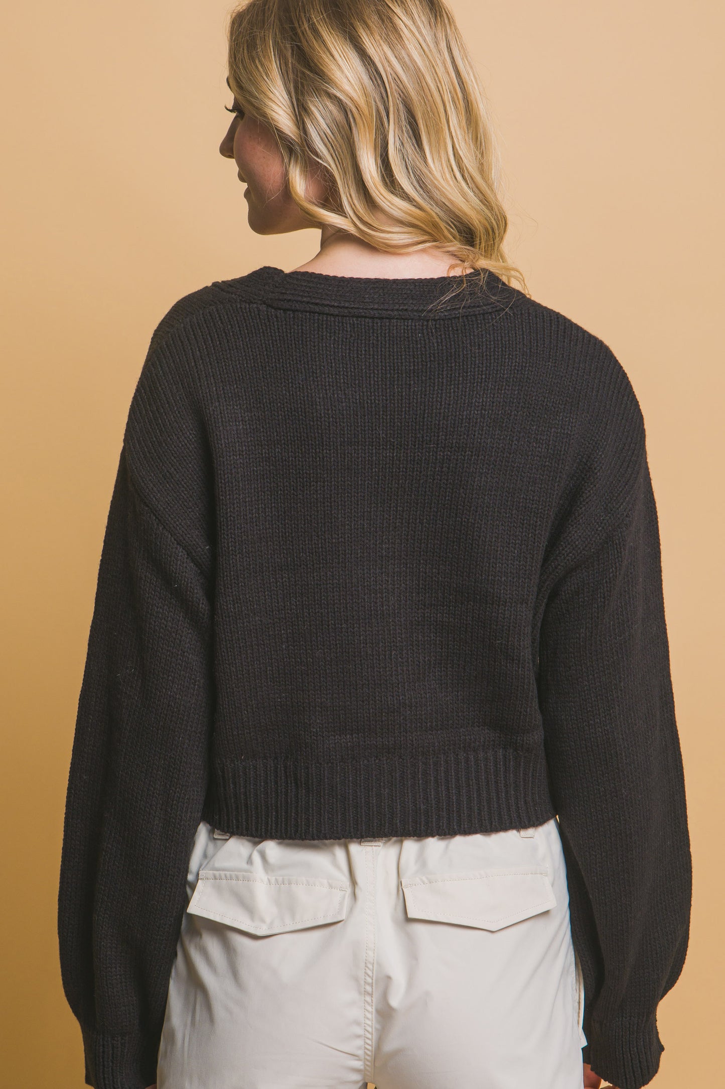 Mid cropped flower cardigan - Tigbul's Variety Fashion Shop