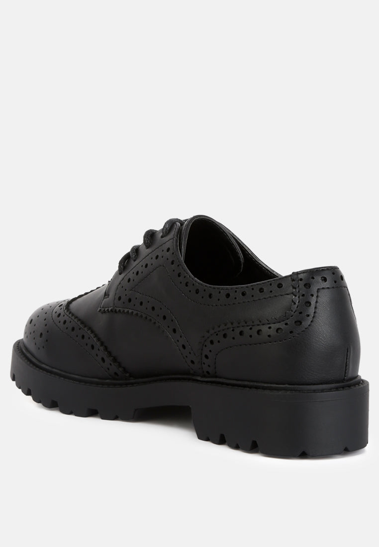 Milou Lug Sole Derby Shoes - Tigbul's Variety Fashion Shop