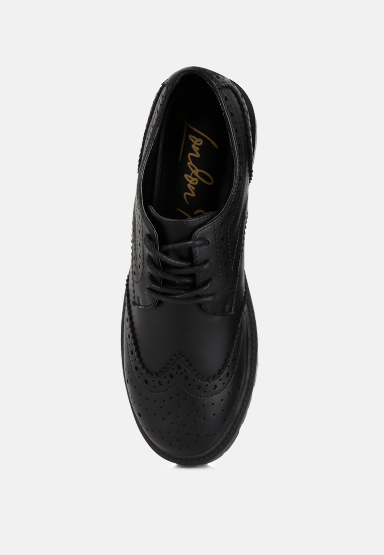 Milou Lug Sole Derby Shoes - Tigbul's Variety Fashion Shop