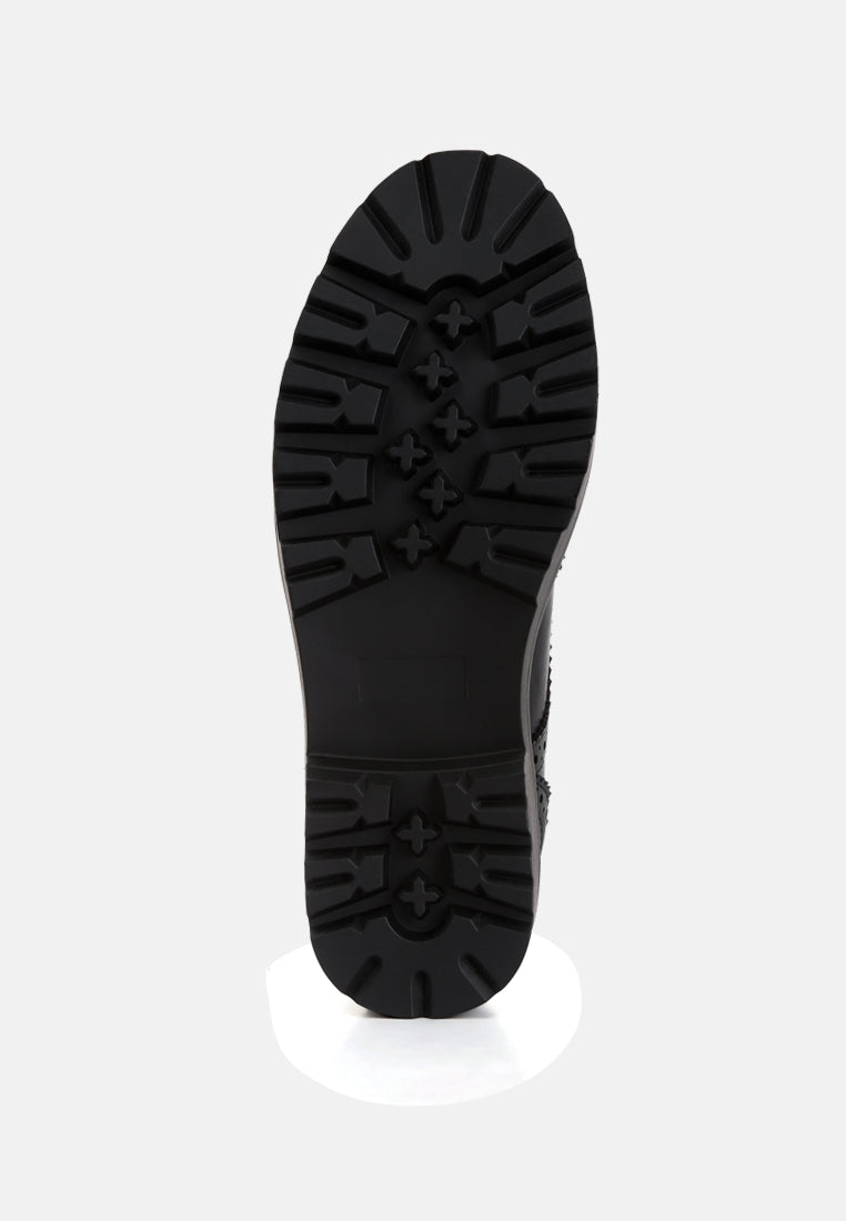 Milou Lug Sole Derby Shoes - Tigbul's Variety Fashion Shop