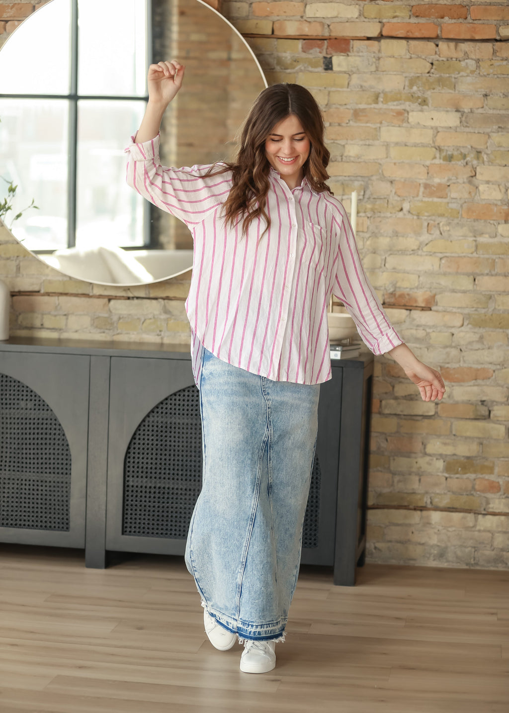 Mina Denim Maxi Skirt