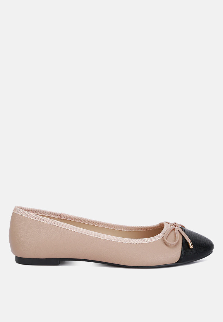 Minato Two Tone Ballet Flats - Tigbul's Variety Fashion Shop