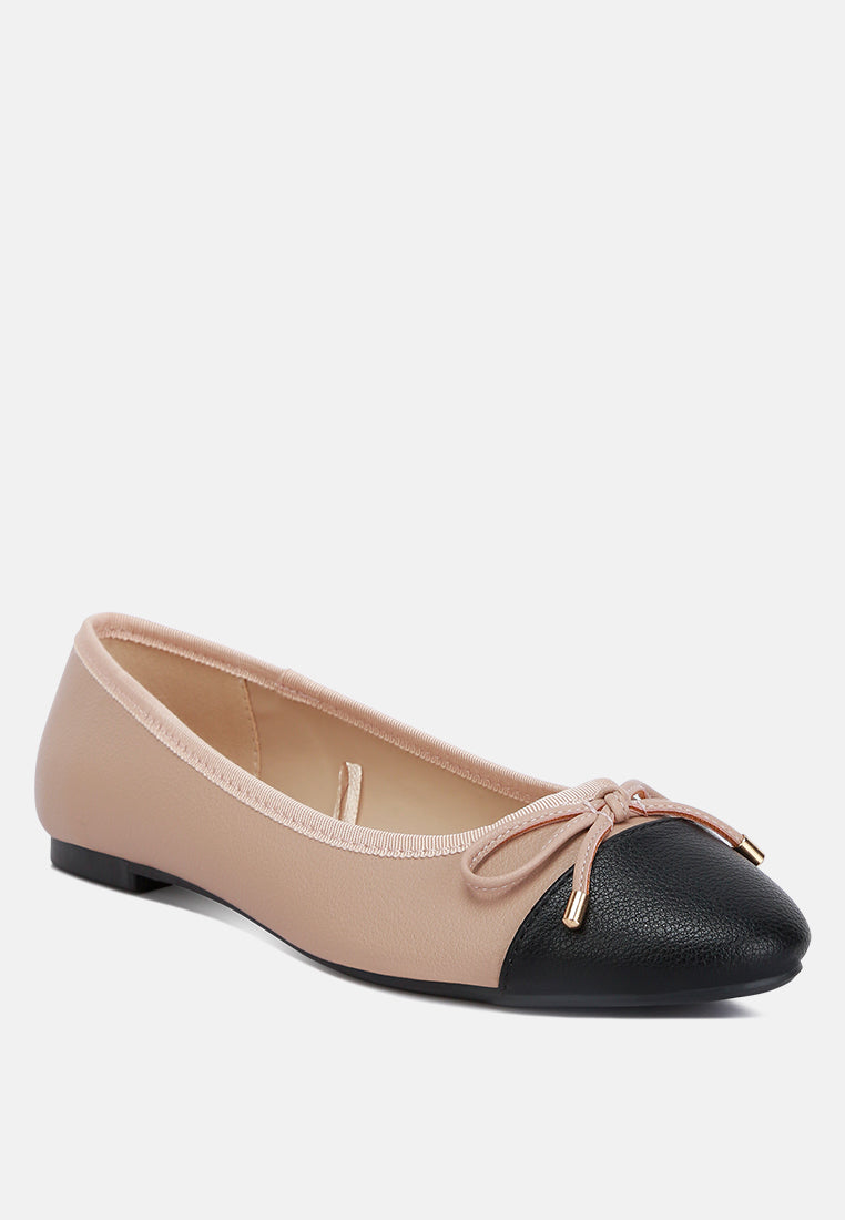 Minato Two Tone Ballet Flats - Tigbul's Variety Fashion Shop