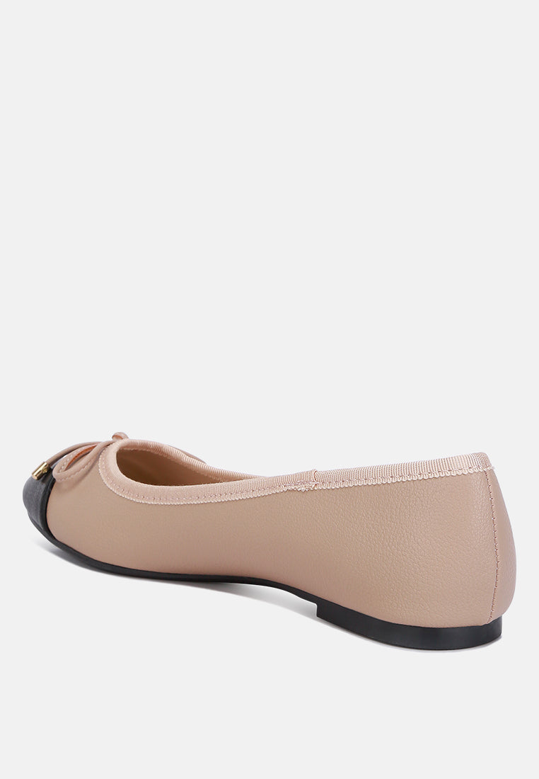 Minato Two Tone Ballet Flats - Tigbul's Variety Fashion Shop