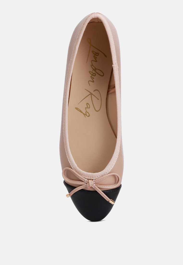 Minato Two Tone Ballet Flats - Tigbul's Variety Fashion Shop