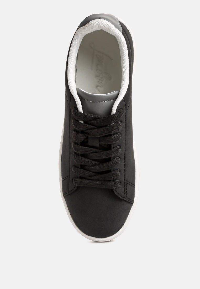 Minky Lace Up Casual Sneakers - Tigbul's Variety Fashion Shop