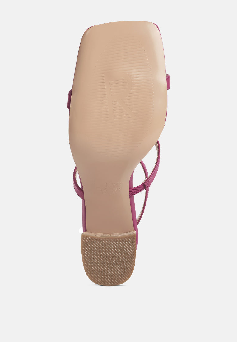 Mirabella Open Square Toe Block Heel Sandals - Tigbul's Variety Fashion Shop