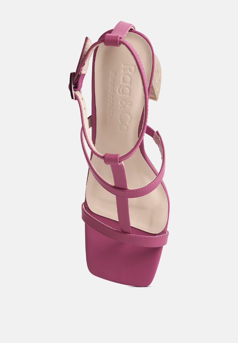 Mirabella Open Square Toe Block Heel Sandals - Tigbul's Variety Fashion Shop