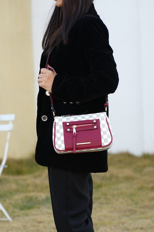 MKF Collection Essie Circular Print Crossbody Bag - Tigbul's Variety Fashion Shop