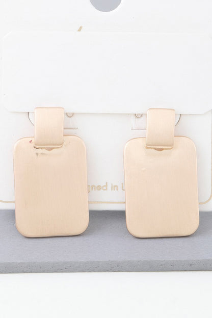 Modern Flat Cubic Earrings - Tigbul's Variety Fashion Shop