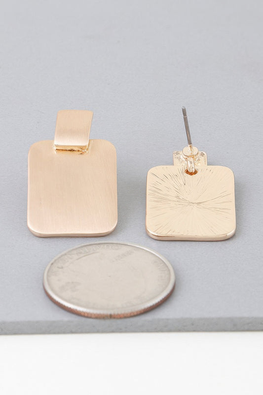 Modern Flat Cubic Earrings - Tigbul's Variety Fashion Shop