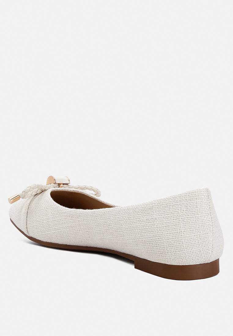 Moi Metallic Embellished Flat Ballerinas - Tigbul's Variety Fashion Shop