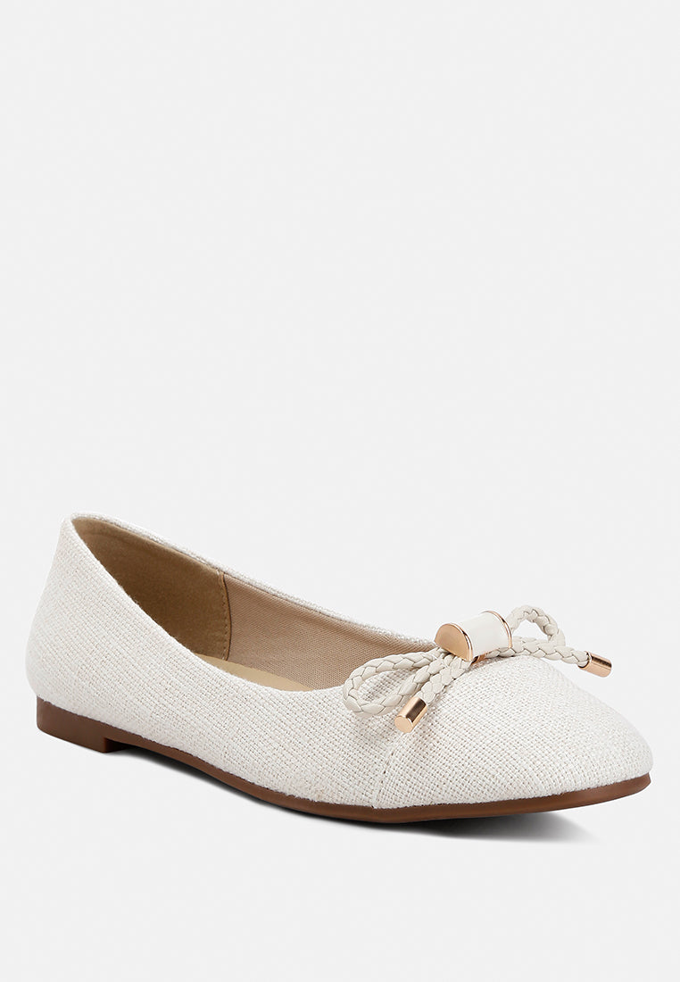 Moi Metallic Embellished Flat Ballerinas - Tigbul's Variety Fashion Shop