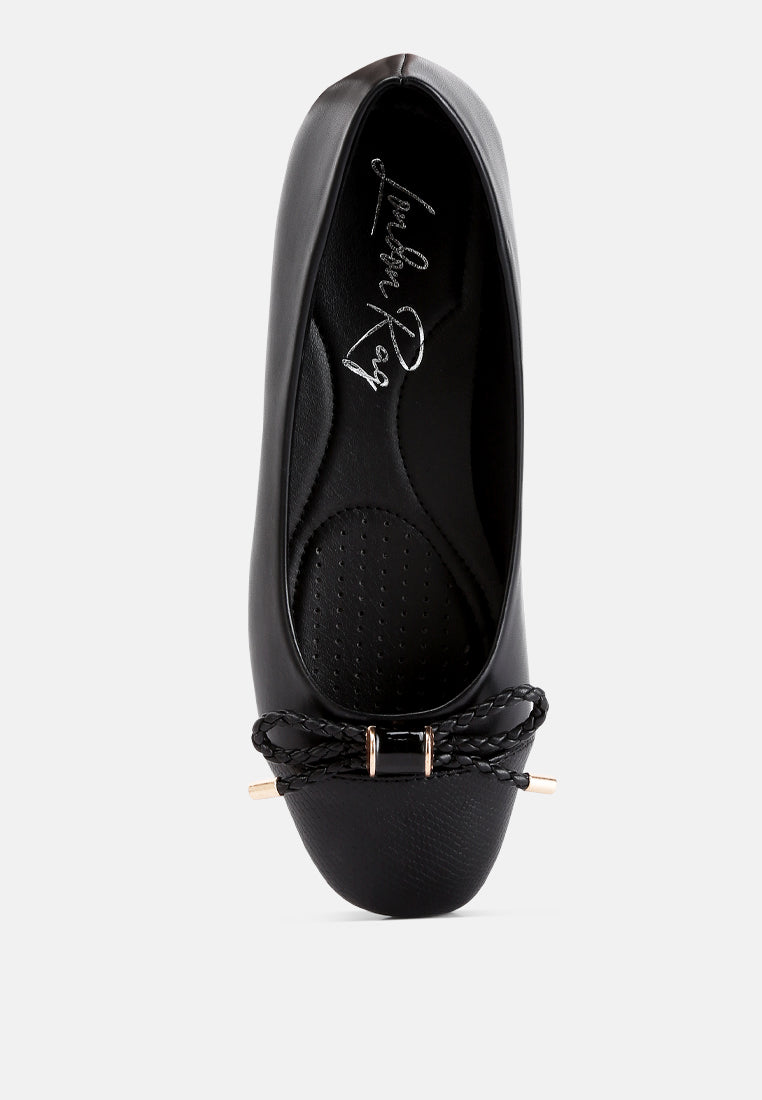 Moi Metallic Embellished Flat Ballerinas - Tigbul's Variety Fashion Shop