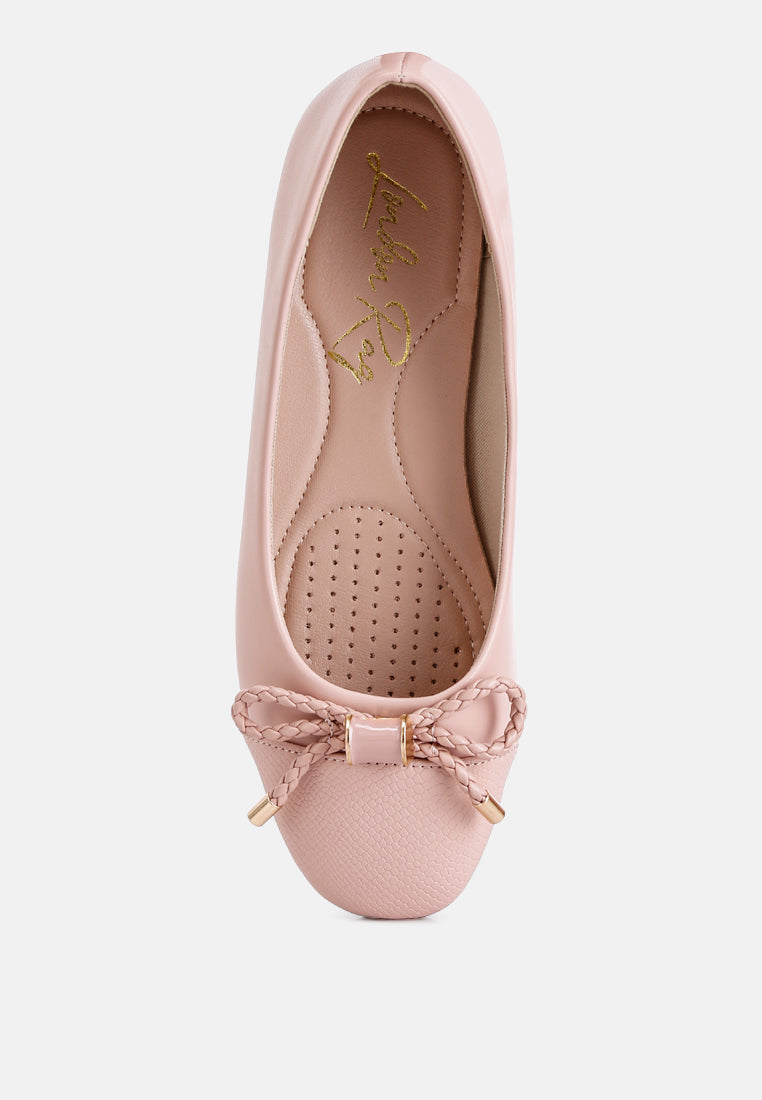 Moi Metallic Embellished Flat Ballerinas - Tigbul's Variety Fashion Shop