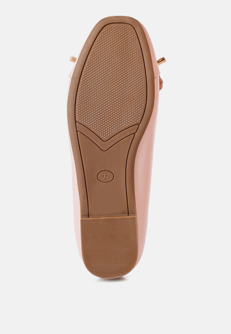 Moi Metallic Embellished Flat Ballerinas - Tigbul's Variety Fashion Shop