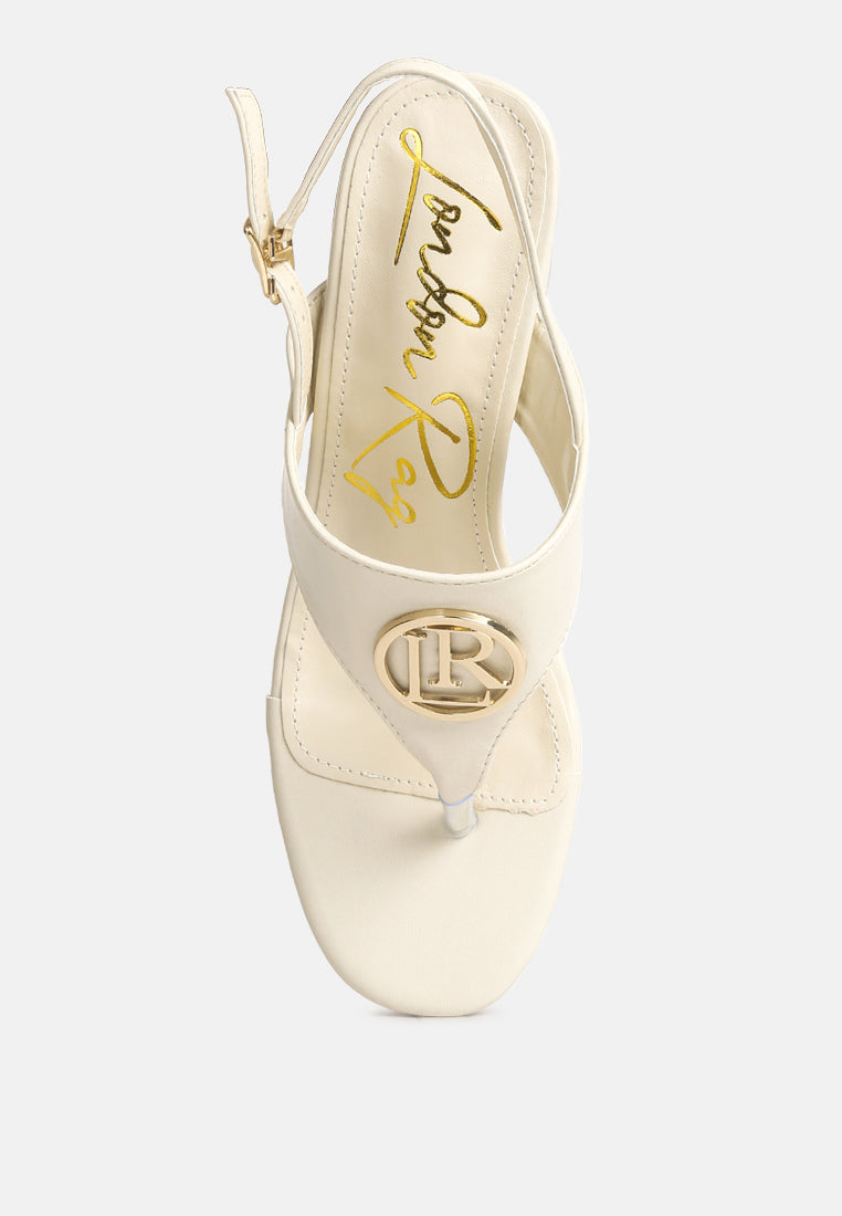 Monde Block Heel Thong Sandals - Tigbul's Variety Fashion Shop
