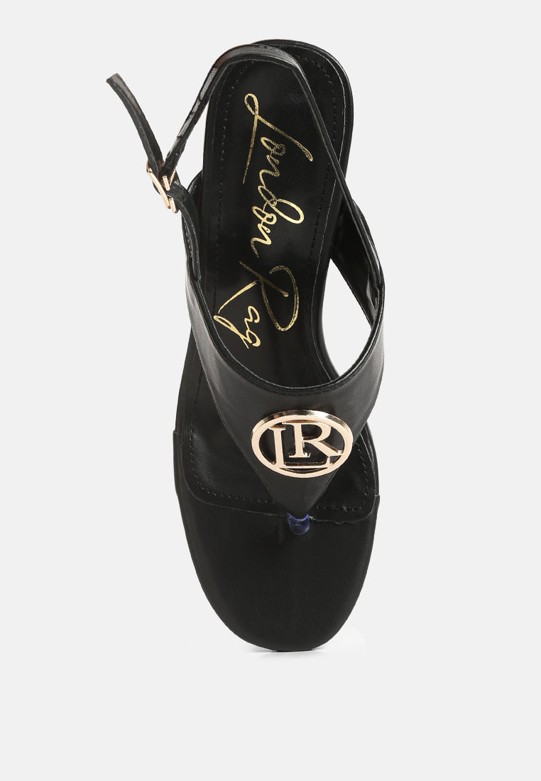 Monde Block Heel Thong Sandals - Tigbul's Variety Fashion Shop