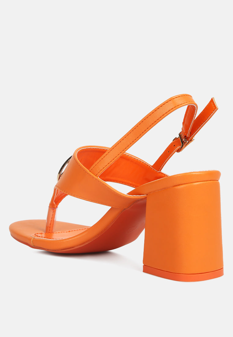Monde Block Heel Thong Sandals - Tigbul's Variety Fashion Shop