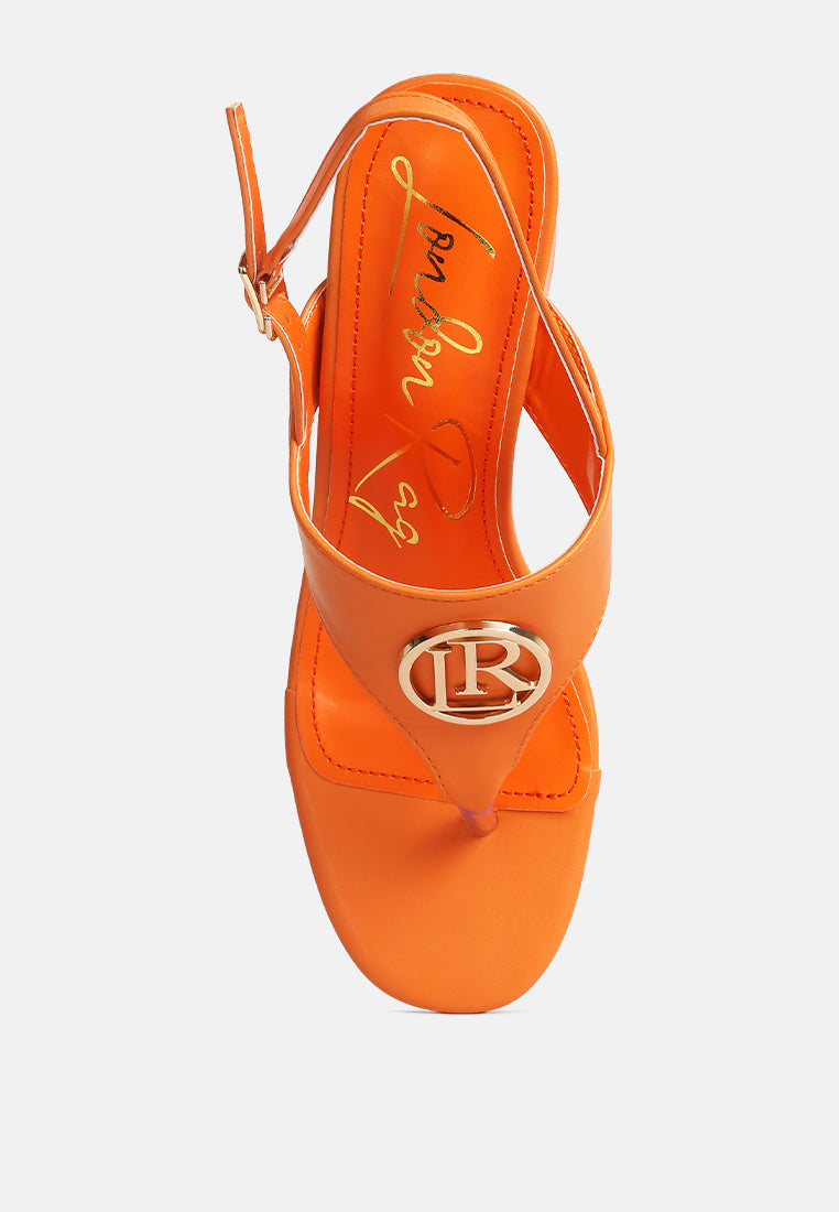 Monde Block Heel Thong Sandals - Tigbul's Variety Fashion Shop
