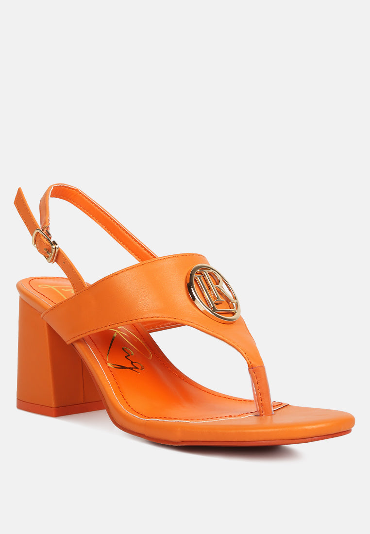 Monde Block Heel Thong Sandals - Tigbul's Variety Fashion Shop