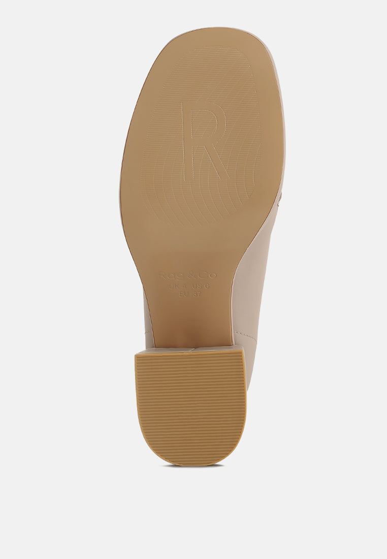 Morgan Metallic Embellishment Leather Platform Loafers - Tigbul's Variety Fashion Shop