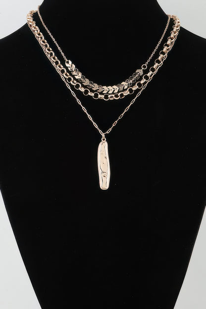 Multi Abstract Bar Chain Necklace - Tigbul's Variety Fashion Shop