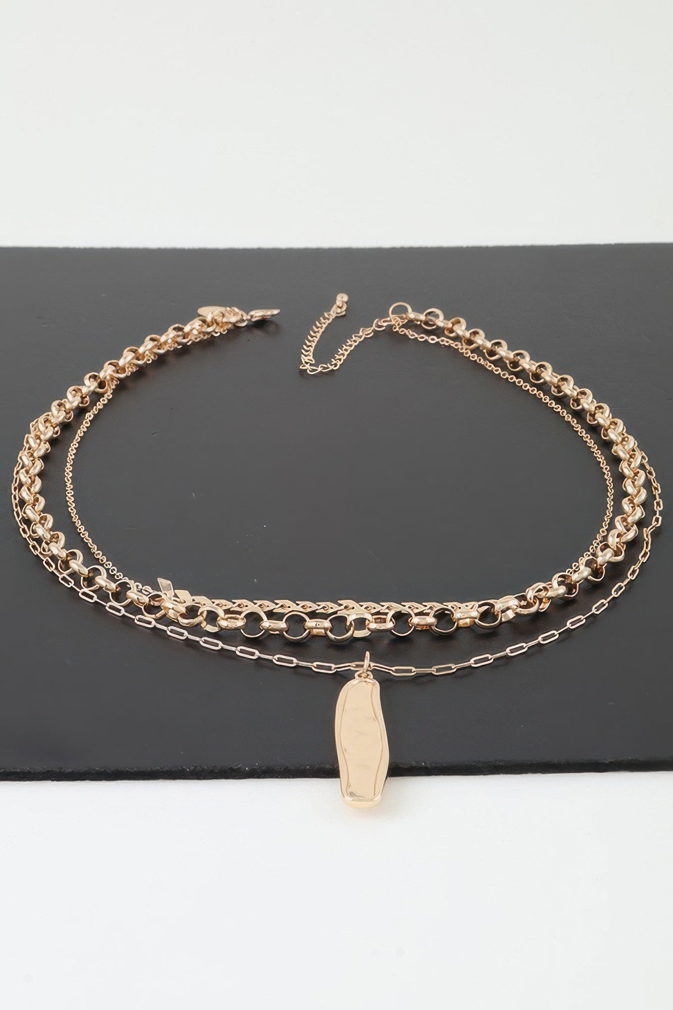 Multi Abstract Bar Chain Necklace - Tigbul's Variety Fashion Shop