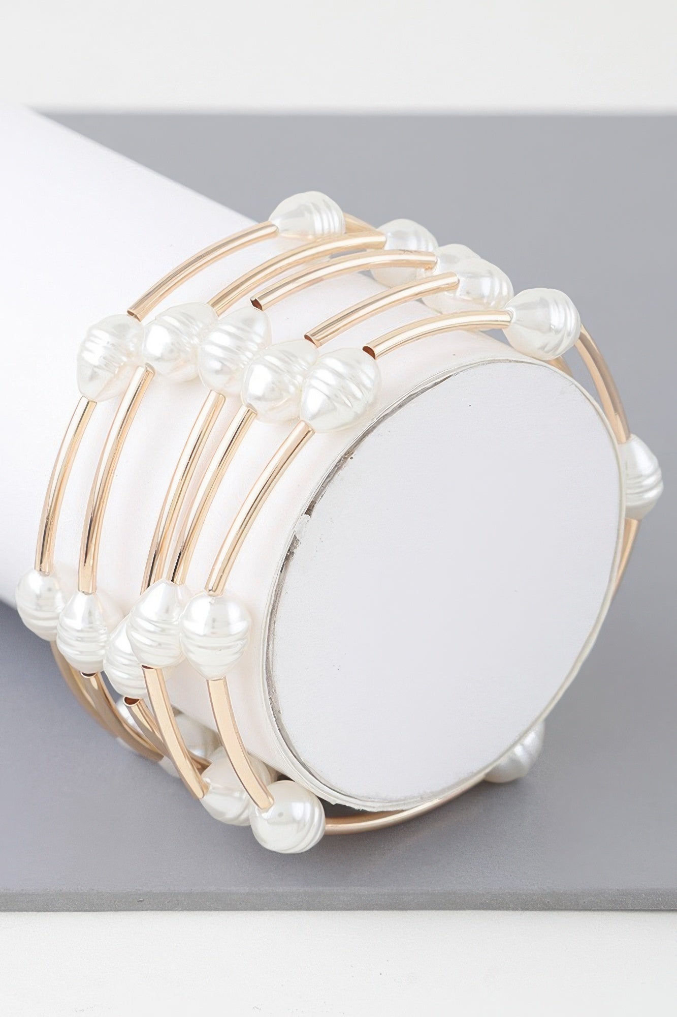 Multi Pearl Shell Tube Bracelet - Tigbul's Variety Fashion Shop