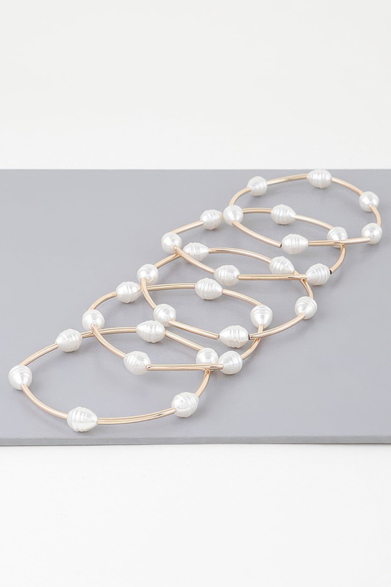 Multi Pearl Shell Tube Bracelet - Tigbul's Variety Fashion Shop