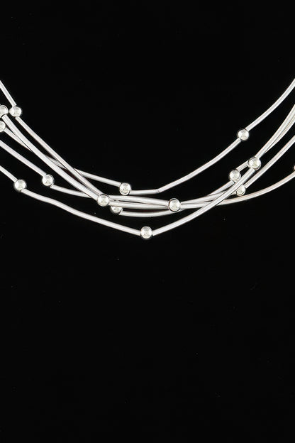 Multi Pillar Beaded Necklace - Tigbul's Variety Fashion Shop