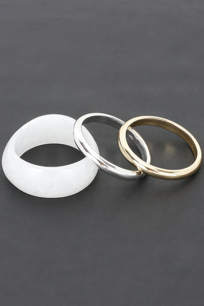 Multi Resin And Ccb Bangle Bracelet - Tigbul's Variety Fashion Shop