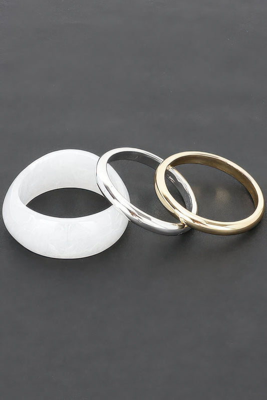 Multi Resin And Ccb Bangle Bracelet - Tigbul's Variety Fashion Shop