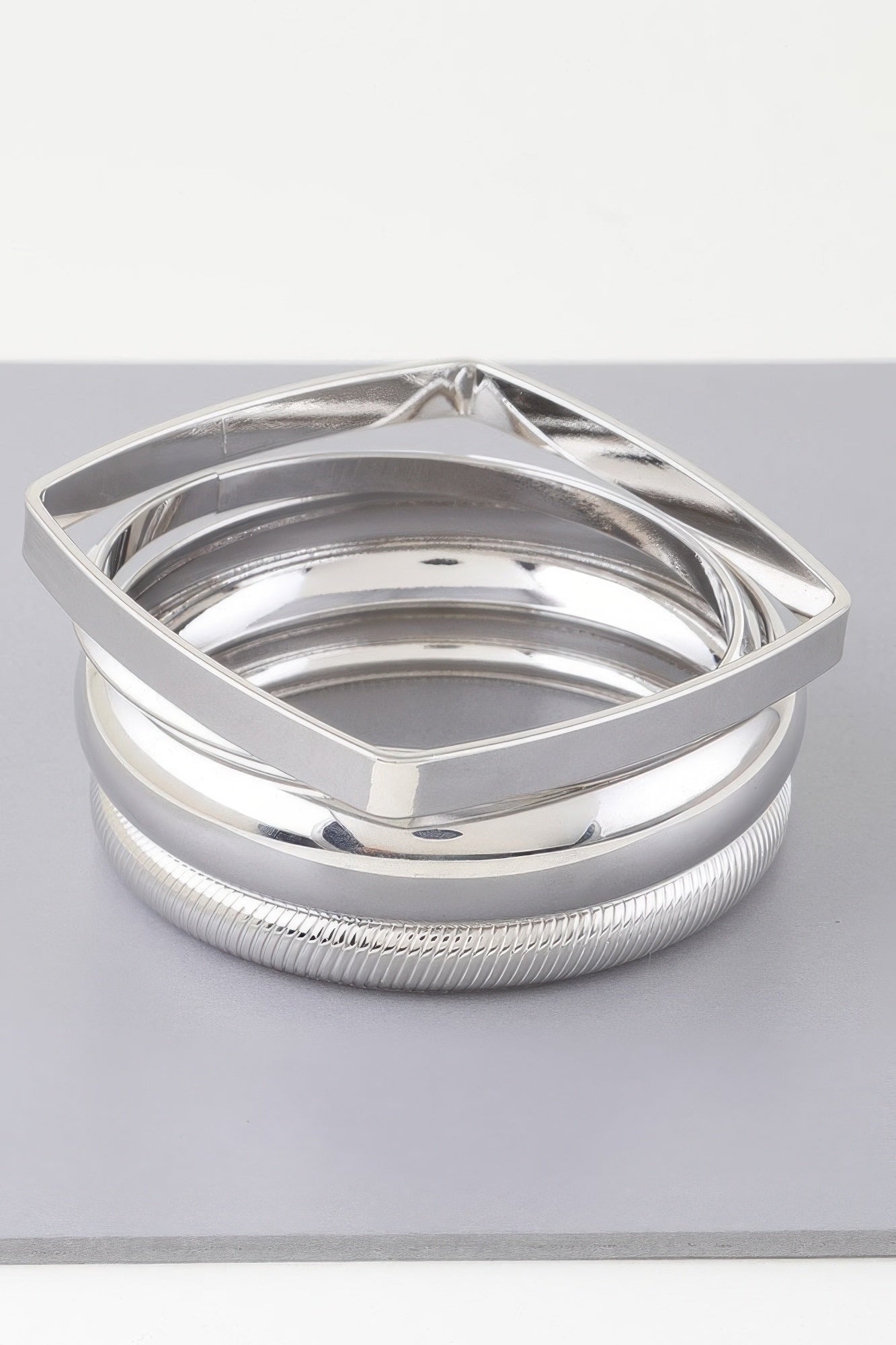 Multi Shiny Silver Layer Bracelet - Tigbul's Variety Fashion Shop