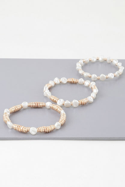 Multi Stone N Disc Bracelet - Tigbul's Variety Fashion Shop