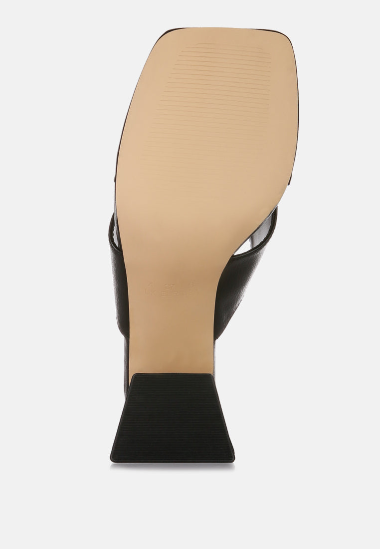 Muse Me Triangular Block Heel Thong Sandals - Tigbul's Variety Fashion Shop