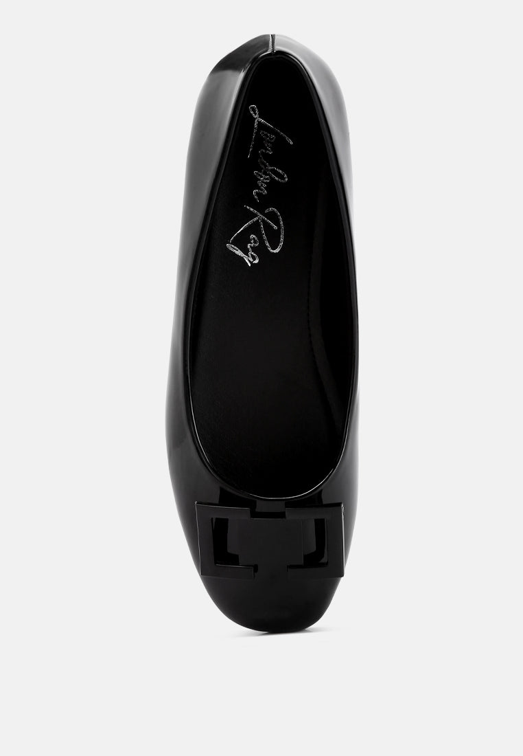Nek Embellished Flat Ballerinas - Tigbul's Variety Fashion Shop