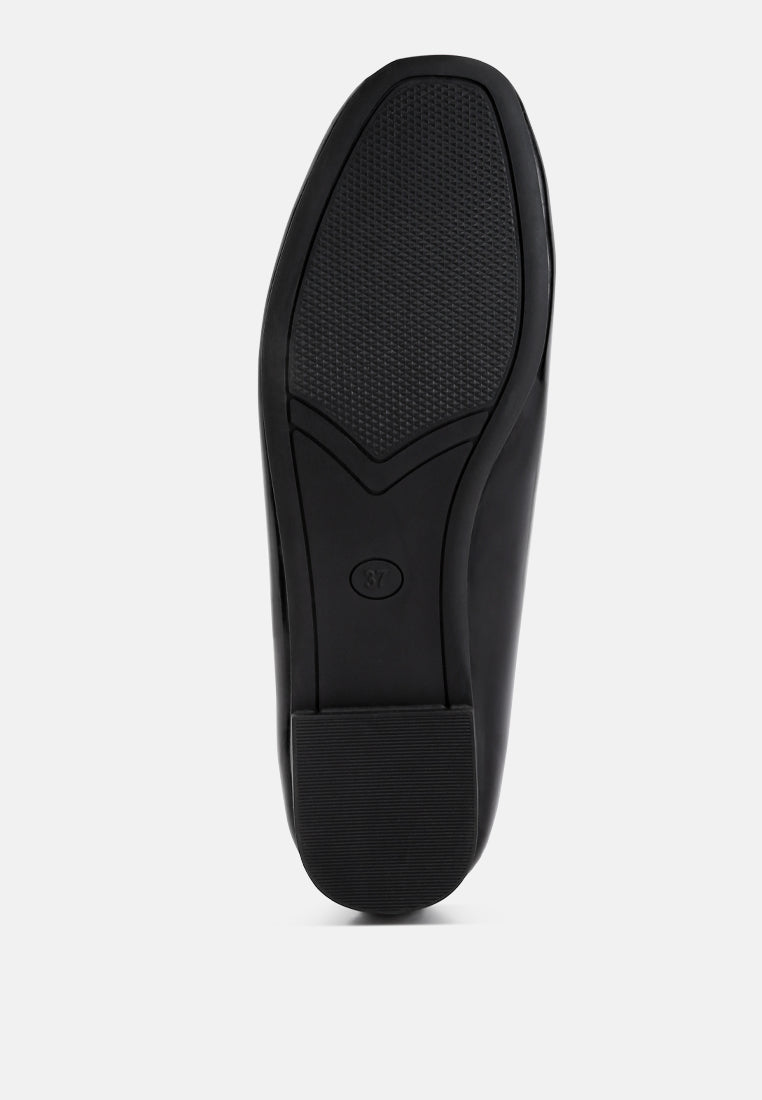 Nek Embellished Flat Ballerinas - Tigbul's Variety Fashion Shop