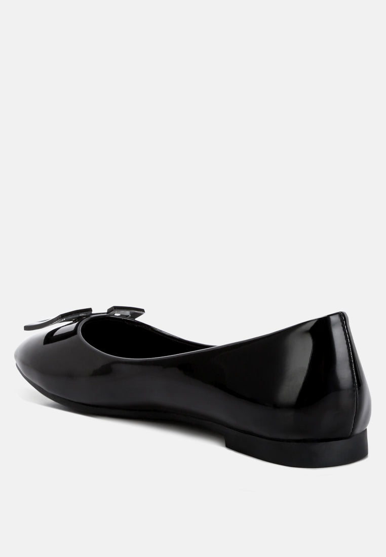 Nek Embellished Flat Ballerinas - Tigbul's Variety Fashion Shop
