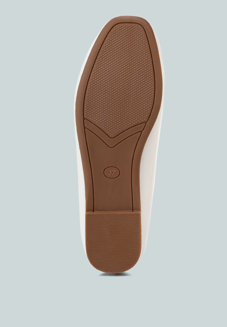 Nek Embellished Flat Ballerinas - Tigbul's Variety Fashion Shop