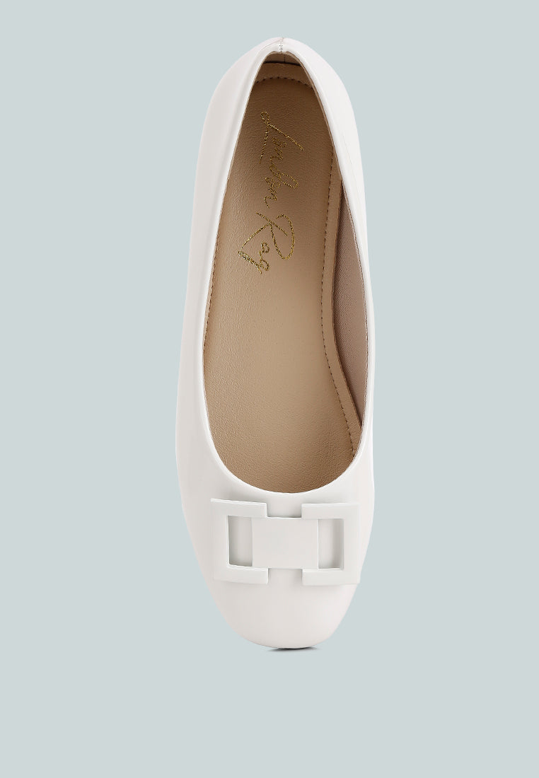 Nek Embellished Flat Ballerinas - Tigbul's Variety Fashion Shop