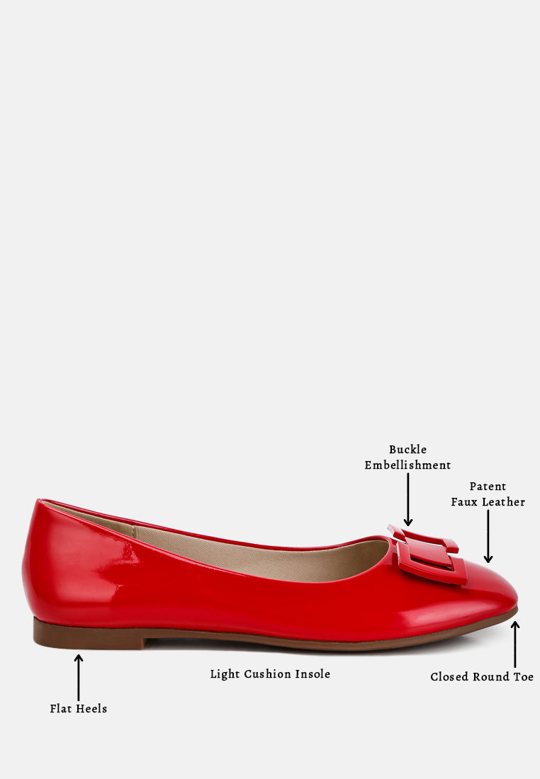 Nek Embellished Flat Ballerinas - Tigbul's Variety Fashion Shop