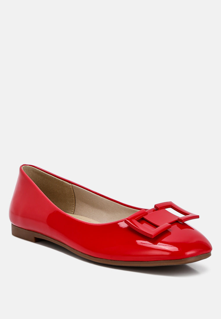 Nek Embellished Flat Ballerinas - Tigbul's Variety Fashion Shop