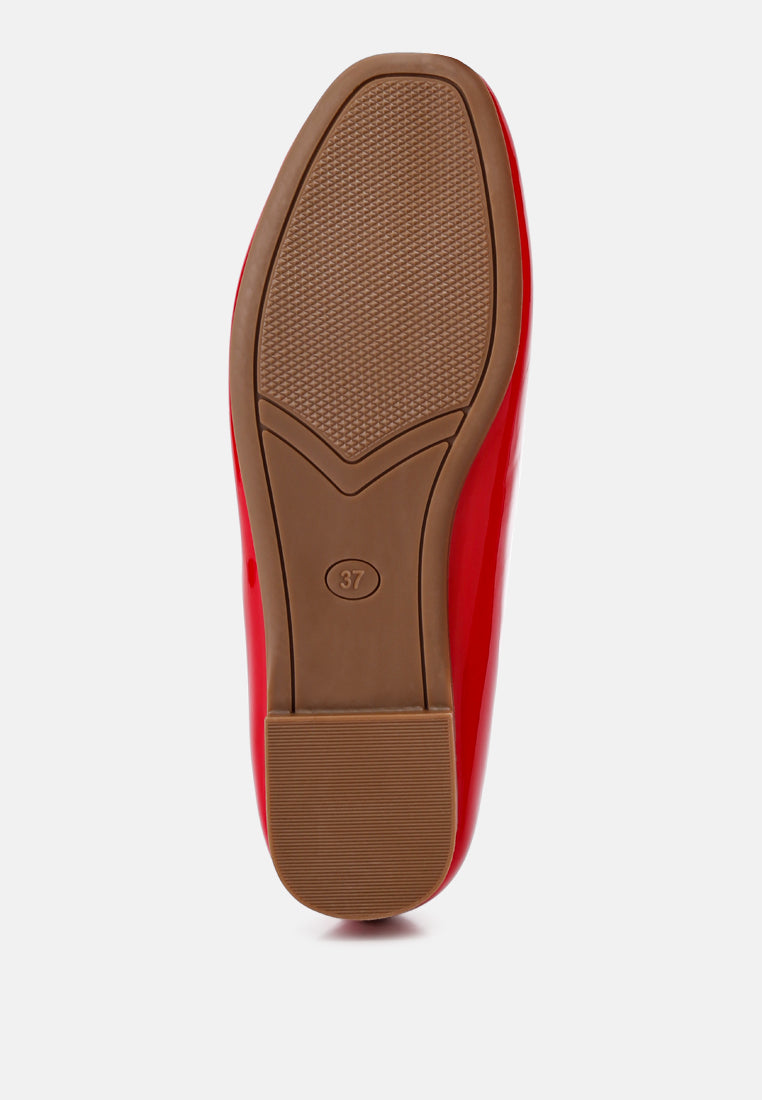 Nek Embellished Flat Ballerinas - Tigbul's Variety Fashion Shop