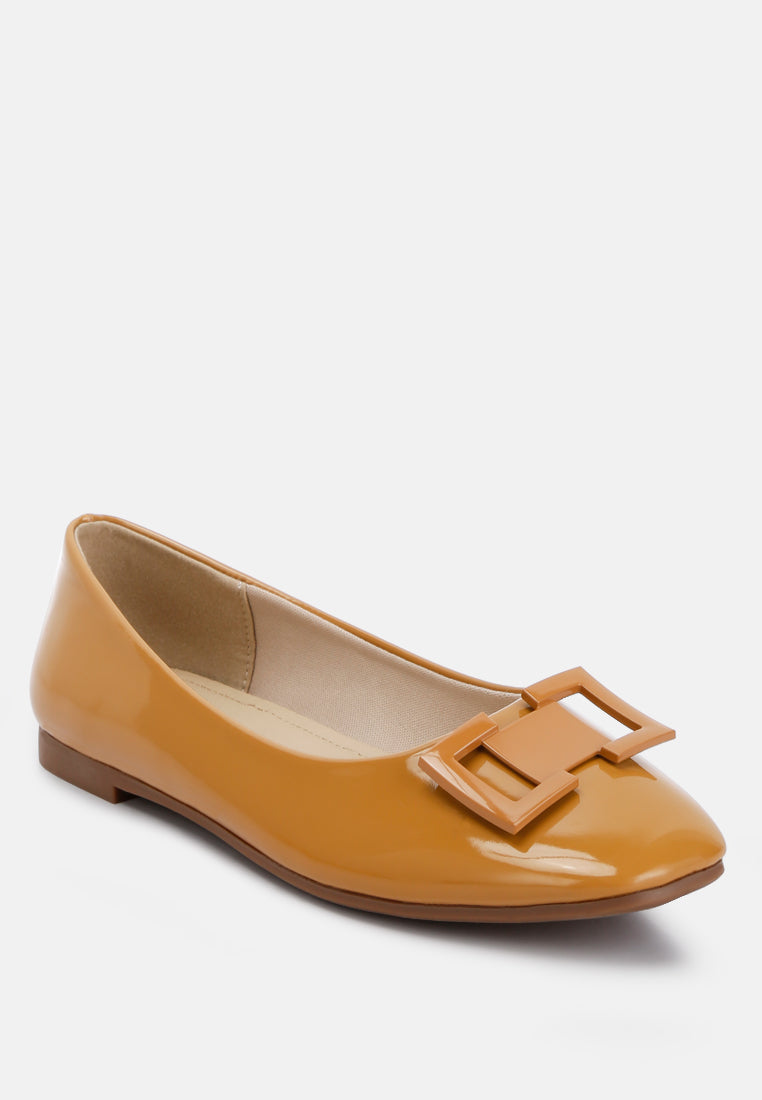 Nek Embellished Flat Ballerinas - Tigbul's Variety Fashion Shop