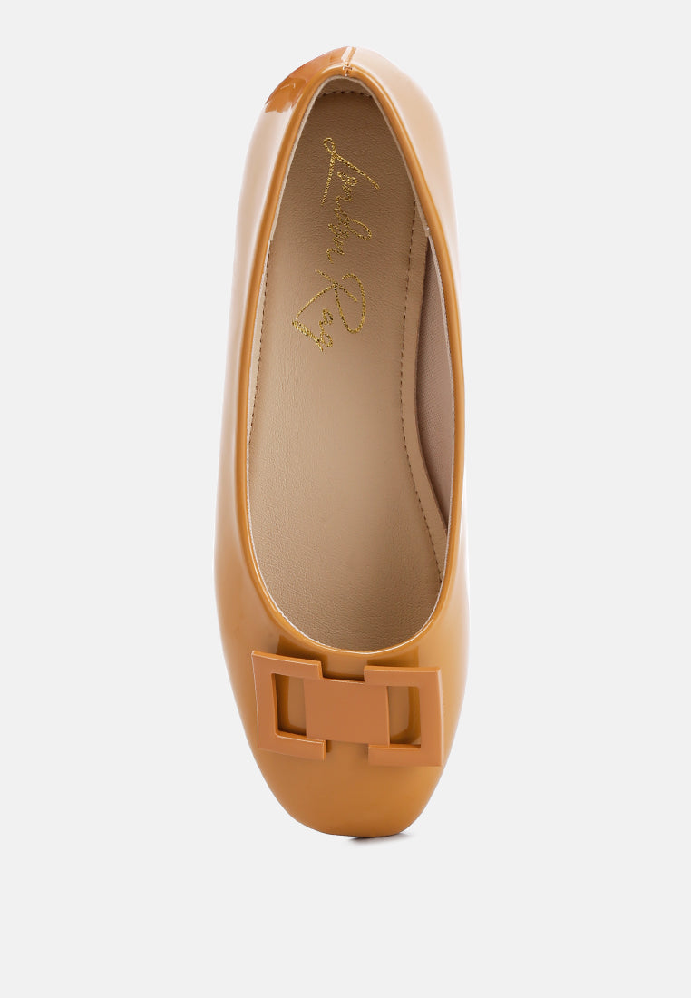 Nek Embellished Flat Ballerinas - Tigbul's Variety Fashion Shop