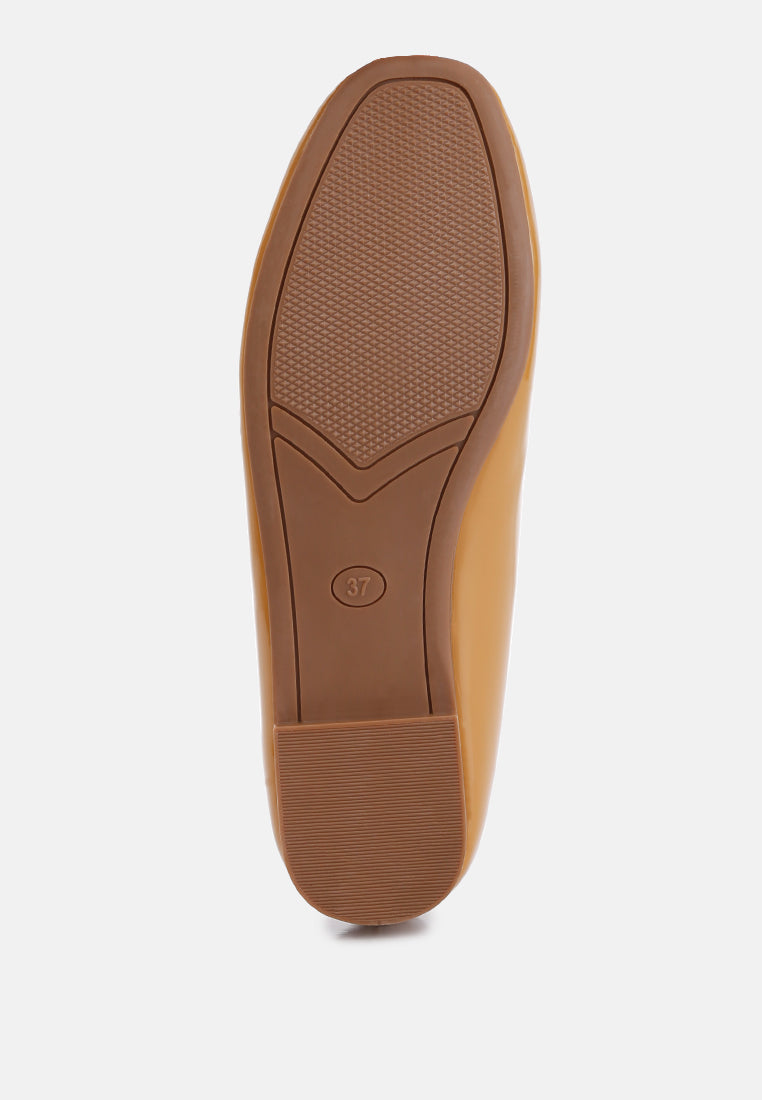 Nek Embellished Flat Ballerinas - Tigbul's Variety Fashion Shop
