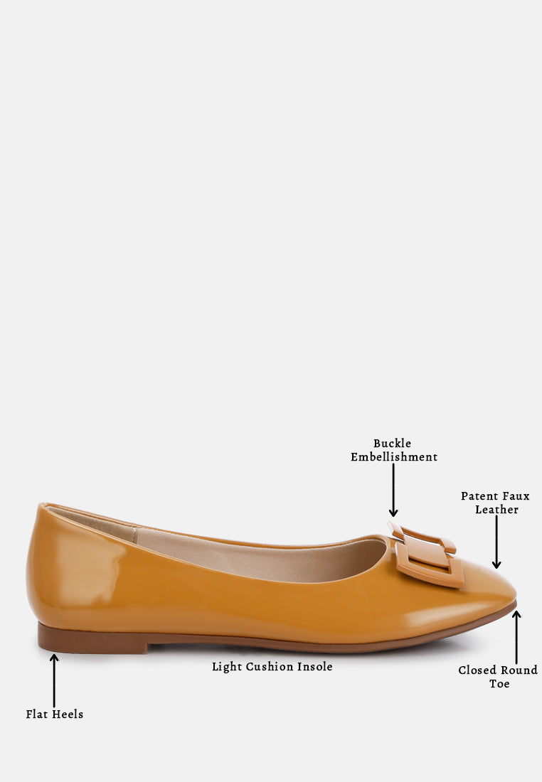 Nek Embellished Flat Ballerinas - Tigbul's Variety Fashion Shop